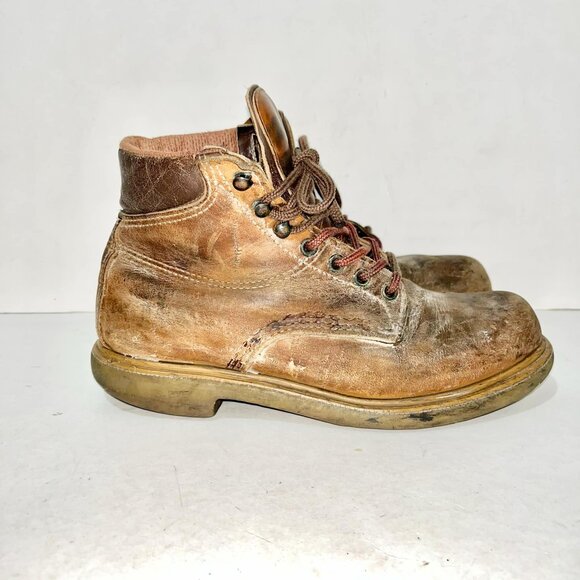 Vintage Redwing Boots Brown 8 Preowned Good Condition - Picture 1 of 10